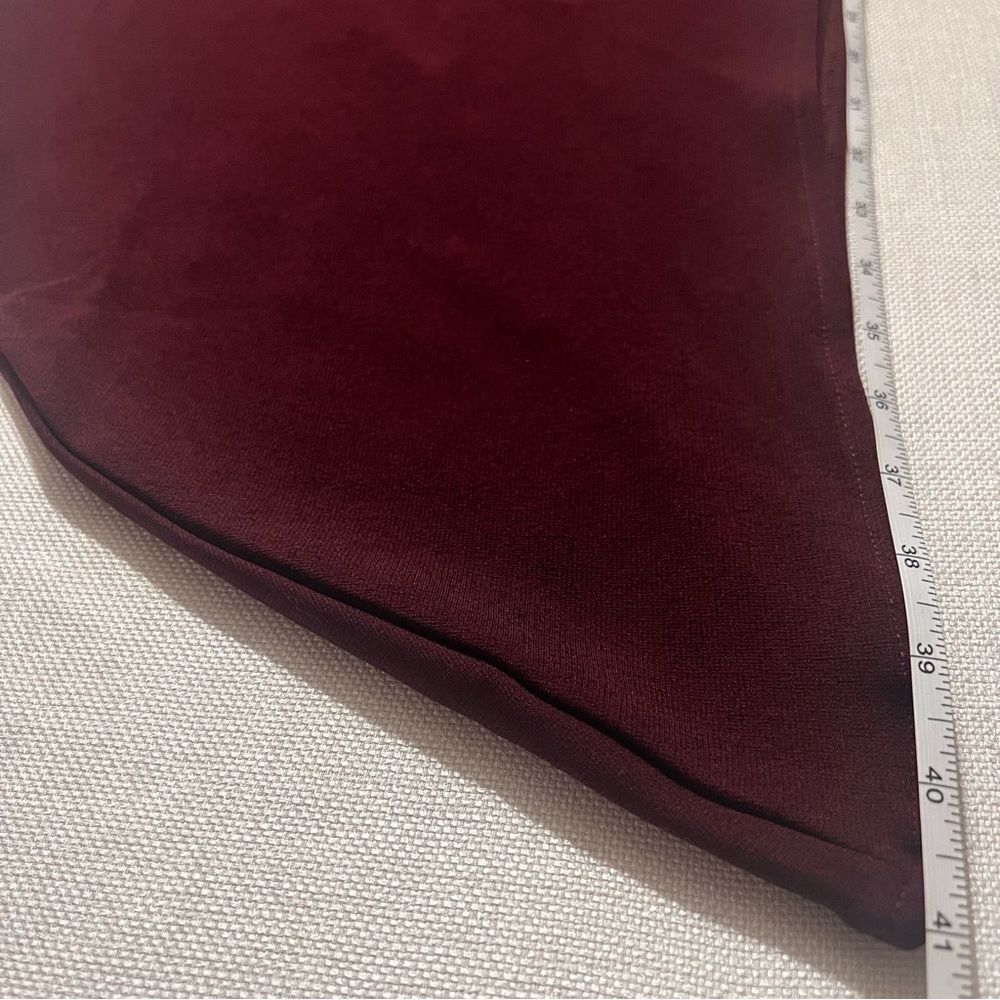 ZARA asymmetric merlot pull-on skirt | NWT | L - Picture 8 of 11